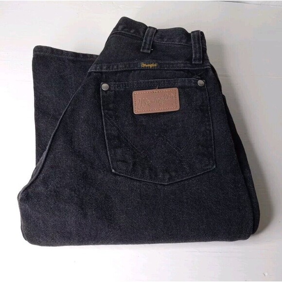 Wrangler Denim - Wrangler 5 X 36 Made In USA Jeans Novak, Black Hi-Rise
